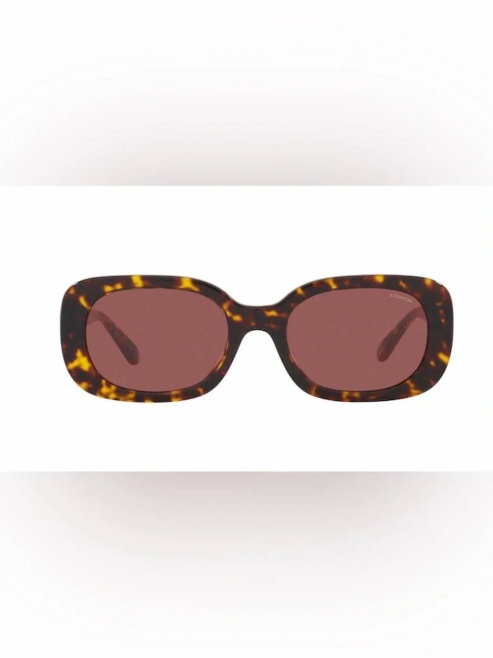 Coach Tortoiseshell Women's Sunglasses with Brown Lenses - Picture 4 of 5